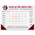 Calendar Desk Pads (Red Preprinted Calendar) 1 or 2 Color